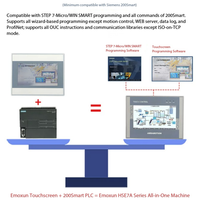 Controlador Programable PLC con Pantalla Táctil Todo en Uno SMART 200, Pantalla HSE7A-16MRT
