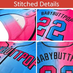 Custom Baseball/Softball Jersey Button Down Baseball Collar Unisex Adult Moisture Wicking Sublimated Teamname 00 - Product Image 4