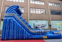 Château Gonflable Dernière Génération avec Toboggan, Château Gonflable Requin, Toboggan Aquatique Gonflable Géant à Vendre