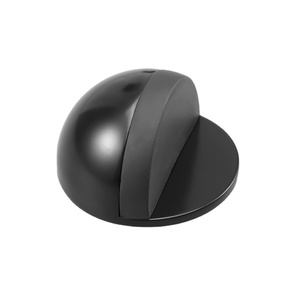Fermaporta Antiurto <span class=keywords><strong>per</strong></span> <span class=keywords><strong>Bagno</strong></span> d'Hotel, Adesivo 3M, in Lega di Zinco Nera, con Due Metodi di Montaggio - Product Image 1