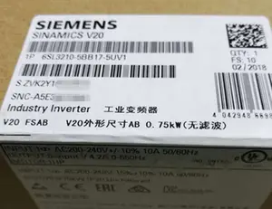 SIEMENS V20 100% originale nuovo marchio muslimex 200-240V 1AC 0.55kW 4DI 2DO 2AI