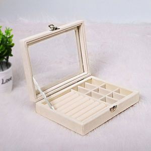 Caja Organizadora de Joyas de Terciopelo con 24 Compartimentos, Bandeja para Guardar Aretes, Estuche de Almacenamiento para Niñas, Esposas, Madres y Mujeres, en Promoción - Product Image 4