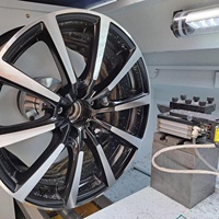 Machine à roue horizontale CNC TGS personnalisable conception de lit incliné nouveau moteur moteur engrenage GSK diamant coupe jante tour à lit plat