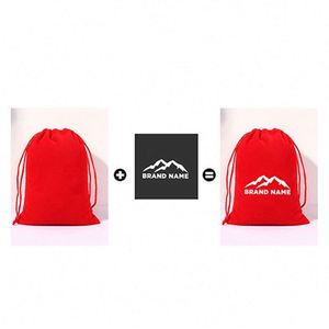 Custom Velvet <b>Drawstring</b> <b>Pouches</b> for Jewelry Storage Novelty Christmas Gift Bags - Product Image 5