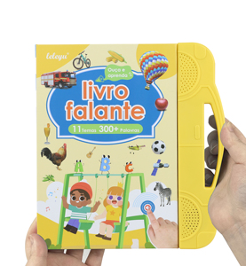 Portuguese &amp; English Talking Learning <strong>Book</strong> for Kids Interactive Audio Sound <strong>Books</strong> Toddler <strong>Educational</strong> Toy - Product Image 1