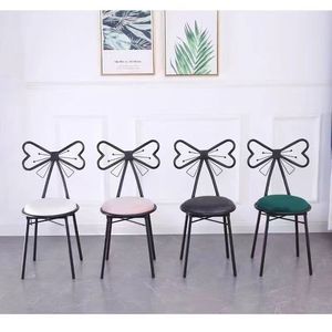 Silla de tocador K Butterfly INS para salón de uñas, taburete de lujo moderno, silla de princesa para maquillaje y manicura. - Product Image 6