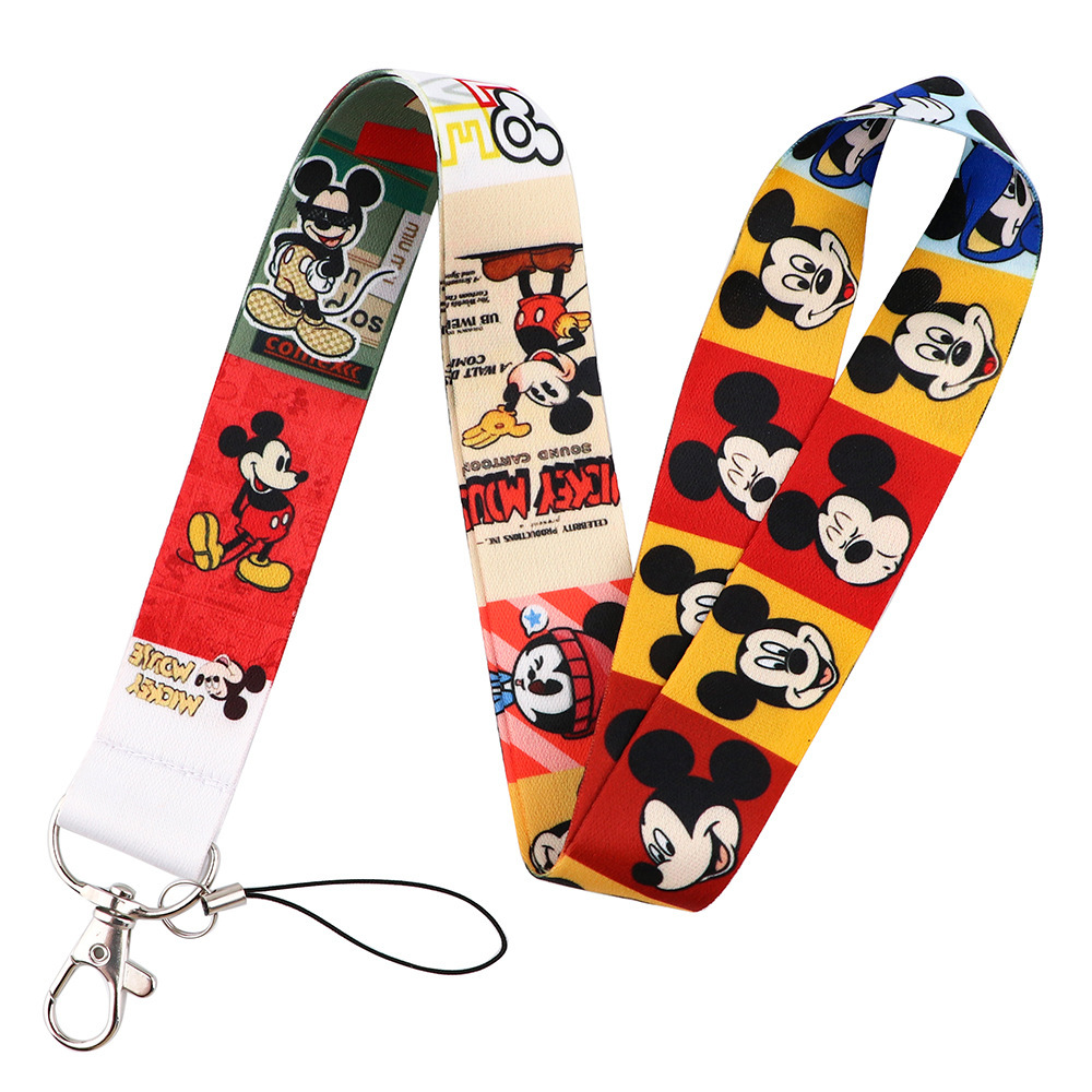 Lovely Cartoon Bow Mouse Lanyards Gifts High Quality ID Card Hanging Mobile Phone Anti-Lost Neck Lanyard Wholesale Accessories Image 2