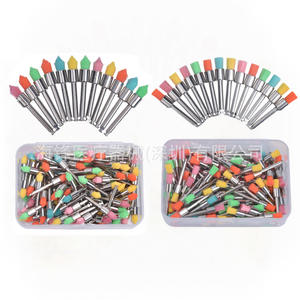 Brosse de polissage dentaire Hai Feng, pointe plate, nylon, couleur, boîte de 100 pièces, pour usage domestique et commercial - Product Image 4