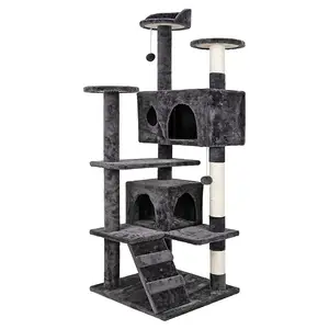 ZMaker Multi-Level und Condos Pet Palace Cat Scratching Post Tower Tree