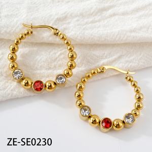 Pendientes de Aro Grandes y Gruesos de Acrílico Sólido con Resina Transparente y Ámbar Gris, Chapados en Oro Vintage Cuadrados, para Mujer - Product Image 3