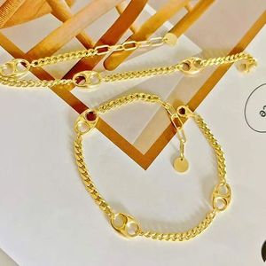 Xinfly Venta al por mayor Pulsera de oro puro de 18k Au750 con dije de nariz de cerdo, estilo personalizado italiano, para mejores amigos, elegante, empeñable, joyería fina - Product Image 3