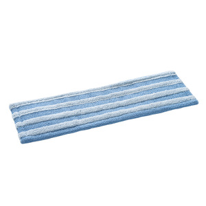 Custom Made Coral Fleece <b>Flat</b> <b>Mop</b> Head Rectangular Super Absorbent Floor Cleaning Replacement Velcro Straps - Product Image 1