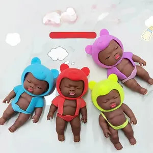 Black Doll Pinch Fun Squishy Soft Human Doll <strong>Slowly</strong> Rebound Stress Relieving Toy Adult Children Stress Relieving for Home Gifts - Product Image 4