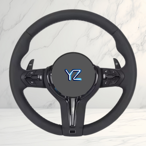 <span class=keywords><strong>Volante</strong></span> Deportivo Personalizado YZ Estilo <span class=keywords><strong>M</strong></span> con Palanca de Cambios y Franja Superior de Cuero para BMW F30 F10 F35 F22 F18 <span class=keywords><strong>E46</strong></span> E36 E60 E90 E70 E71 M3 M4 M5 - Product Image 1