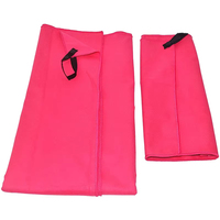 Serviette de sport en microfibre tissée sur mesure avec crochet à bouton, absorbant la transpiration et séchant rapidement