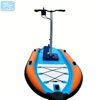 Vélo aquatique Stand Up Paddle (SUP) Lumark Maker, forme de planche de surf large, ponton flottant, 1 personne, technologie Drop Stitch, portable pour lac, fabriqué en Chine