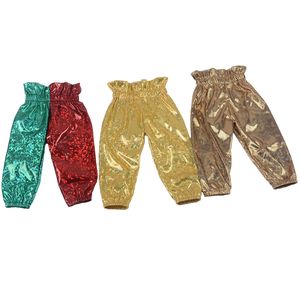 Wholesale Baby <b>Girl</b> Long Leg Knitted Ruffle Hem <b>Flared</b> Waist Thin Christmas Snowflake Printing Spring Autumn Winter Pants - Product Image 4