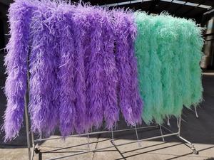 2 plis <span class=keywords><strong>Rose</strong></span> Écharpe Plume d'autruche <span class=keywords><strong>Boa</strong></span> pour Femmes Home Party Mariage Xmas Decor DIY Craft Clothing Costume Dance Dress Accecssory - Product Image 3