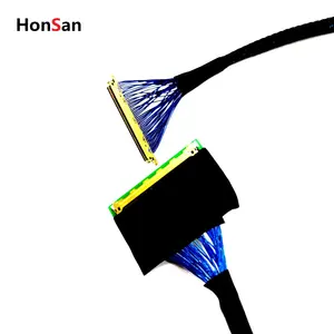 كابل Lvds Coax صغير ذكي Re41cl شريط Rf دائري شاشة Sata Sdp إلى نوع التلفزيون عالمي Usb أسلاك سلك shielding