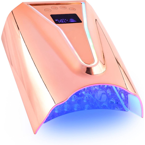 Custom Glowing Logo Professional High Power 128W <b>Wireless</b> Rechargeable UV LED Gel <b>Lamp</b> Light Strip Dryer Pro Cure Home Use - Product Image 3