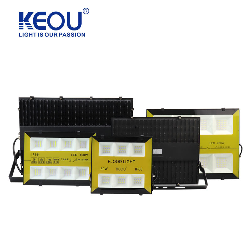 Long-Life Ip66 Waterproof 50W 100W 150W 200W 300W 400W Cast Aluminum Outdoor Lighting Work Light Led Flood Light