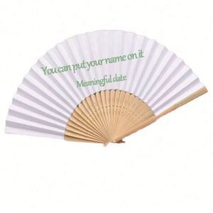 Abanico de Bambú Plegable Personalizado para Bodas y Fiestas, Precio de Fábrica, Barato, Chino - Product Image 3