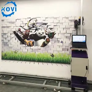 25 м2/ч автоматический Ультрафиолетовый настенный принтер Вертикальная настенная Настенная роспись машина
