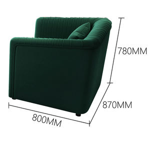 लक्जरी स्टेनलेस स्टील फ्रेम मखमल असबाब कपड़े सोफा सेट सोफे Chesterfield सोफे कमरे में रहने वाले फर्नीचर के लिए - Product Image 5