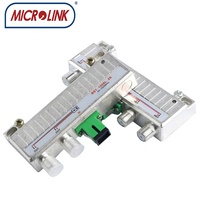 Nodo Óptico de Fibra CATV PON de 4 Vías FTTH 1100nm-1650nm, 4 Puertos RF, Ancho de Banda de 45-1000MHz, Receptor Óptico Pasivo