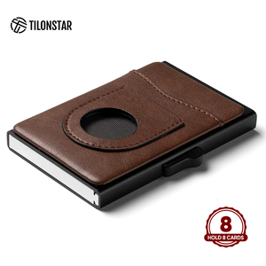 TILONSTAR TWM106e Credit <b>Smart</b> Automatic Anti Theft Pop up Aluminium Rfid Card Holder for Airtag Holder - Product Image 4
