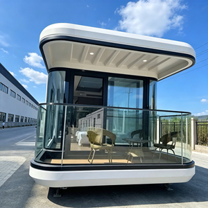 Capsule spatiale futuriste portable, maison intelligente préfabriquée pour le glamping, le camping, l'hébergement hôtelier avec salle de bain et cuisine - Product Image 5