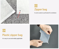 Sacs en polyéthylène transparents à fermeture éclair personnalisés en CPP givré, pochettes d'emballage réutilisables pour vêtements, chaussures, chaussettes, articles vestimentaires, expédition