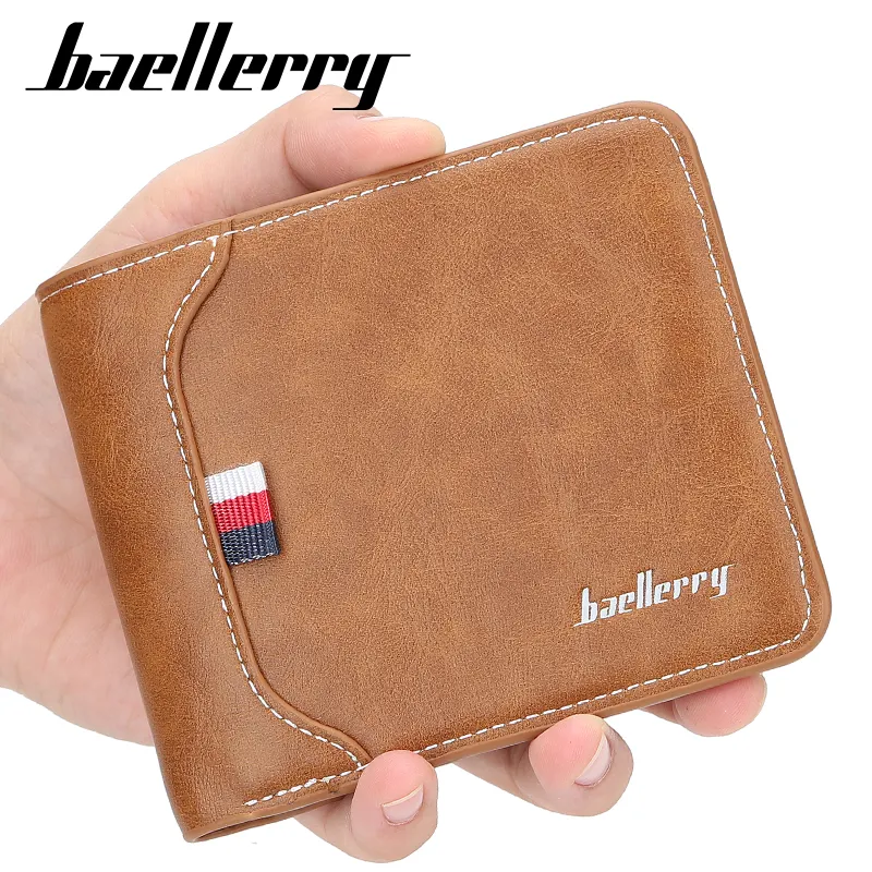 Baellerry short pu leather wallet for man baellerry dompet baellerry wallet