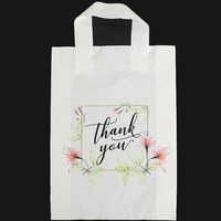 Offre Spéciale réutilisable coloré imprimé grande petite taille merci boucle souple poignée en plastique transporteur sac à provisions pour les magasins de Boutique