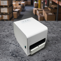 Printer pita 110mm Printer Label Transfer kustom dengan Printer Label termal nirkabel Bluetooth 4 inci pemotong otomatis