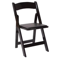 Chaises pliantes en bois massif durables pour mariages et banquets - Qualité commerciale, empilables, écologiques, pour écoles, villas, ateliers