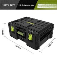 Boîte à outils roulante empilable à 6 couches, mallette multifonctionnelle pour matériel industriel, portable