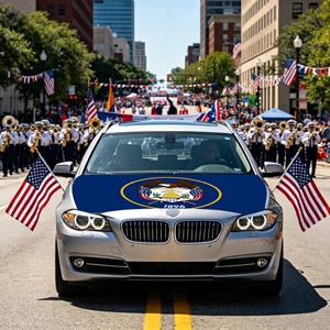 Drapeau de voiture en spandex de qualité supérieure pour sublimation 4x5FT, drapeau de l'État de l'Utah des États-Unis, idéal pour les jours de match de football et les activités en extérieur - Product Image 4