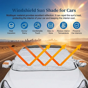 Cubierta Protectora para Parabrisas Delantero de Coche, Protege Contra Rayos Ultravioleta, Lluvia, Heladas y Nieve, Protege en las Cuatro Estaciones - Product Image 2