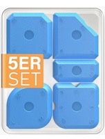 Outils de calfeutrage 5 pièces/kit, spatules de profilage jaunes pour mastic silicone, couteaux à mastic, grattoirs à mastic