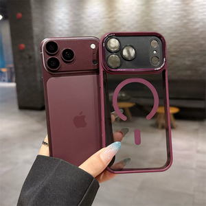 เคสโทรศัพท์โปร่งใสเลนส์โลหะแม่เหล็กรูปนกอินทรีรุ่นที่สองสำหรับ iPhone 11 12 13 14 PRO MAX - Product Image 1