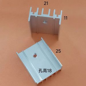 KX TO220 ฮีทซิงค์อะลูมิเนียม 21x11x20 1.5 พิน 15.5 มม. สำหรับ MOSFET ไดโอด SCR ชอทกี้ - Product Image 2