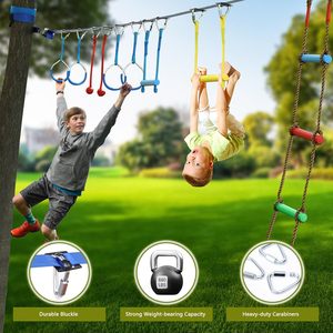 อุปกรณ์เสริมสำหรับสนามแข่งขันนินจาวอร์ริเออร์ หัวเข็มขัดรุ่นใหม่ที่อัปเกรดแล้วสำหรับสายสลัคไลน์แบบกว้าง ป้องกันการฉีกขาด หัวเข็มขัดแบบปลดเร็ว ไม่ต้องใช้ตัวเชื่อมต่ออีกต่อไป - Product Image 4