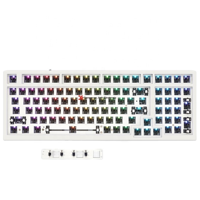 Skyloong 99keys Private Mould 2.4g Wireless Barebones Mechanical Gaming Keyboard Kit Tkl with Metal case Frame