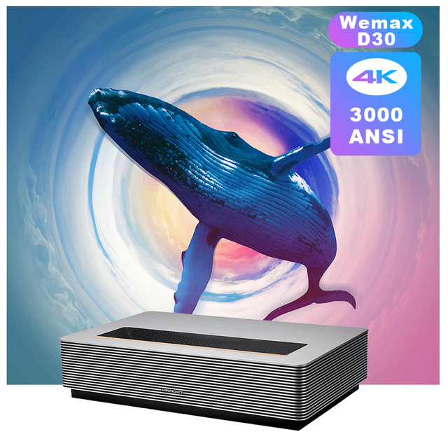 Free Shipping D30 Short Throw Laser Projector 4K 3000 Ansi Lumens Movie Projector Dlp Android Laser Home Theater Projectors 4K