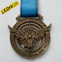 Médaille en alliage de zinc avec logo personnalisé et ruban pour marathon, course à pied, événement de fitness