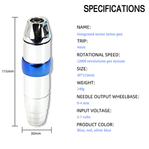 Máquina de Tatuaje Rotativa Profesional de 3.5mm, Juego Completo, Pistola de Tatuaje Ajustable para Artistas del Tatuaje Corporal - Product Image 6