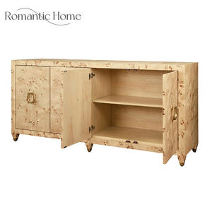 <span class=keywords><strong>Buffet</strong></span> élégant en bois de Mappa Burl artisanal contemporain pour salon - Product Image 4