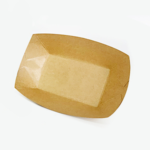 Barquettes alimentaires jetables en papier kraft 4oz 6oz 10oz en forme de bateau pour snacks, frites, poulet, salades – Contenants à emporter pour fêtes - Product Image 1