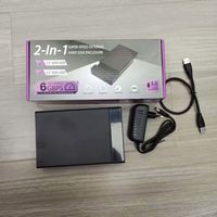 Внешний корпус для жестких дисков и SSD 2-в-1 SATA USB3.0 (2,5 и 3,5 дюйма)